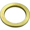 bricoleva.it Rondelle Alza Porta in Ottone, Distanziali Livellanti su Rondella in Montaggio Porte, Ottone, Accessorio Serramenti Professionale, 10 Pz. (16x11x2 mm.)