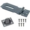 SZXMDKH Lucchetto per porta con chiavistello, 7,5 cm in acciaio inossidabile con chiavistello e gancio Serratura per capannone Serratura per porta del capannone Serratura resistente per cancello
