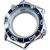 ROUREOX 41mm Cassa Orologio Subacqueo Acciaio 316L Vetro Zaffiro Impermeabile NH34 NH35 NH36 NH38 for Omega Seamaster Diver 300M-7 41MM