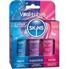 SKINS Vital SET DI LUBRIFICANTI - Set di tre tubi di gel lubrificante che include lubrificante a base d'acqua, lubrificante al silicone e lubrificante stimolante - Set di lubrificanti vitali