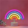 Legami LAMPADA LED EFFETTO NEON IT'S A SIGN TEMA RAINBOW DOPPIA ALIMENTAZIONE CAVO TYPE