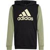 adidas Kids Felpa con Cappuccio Essentials Big Logo Colorblock