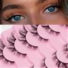 AKARABEAUTYLASHES Ciglia Finte Naturali 7 Paia 3D Ciglia Finte False Eyelashes Visone Artificiale (3D-BN09)
