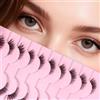 AKARABEAUTYLASHES Ciglia Finte Naturali 10 Paia 3D Mezze Ciglia Finte False Eyelashes Visone Artificiale (BY01)