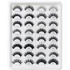 AKARABEAUTYLASHES Ciglia Finte Naturali 16 Paia 3D Ciglia Finte False Eyelashes Visone Artificiale (16pairs-Mix)