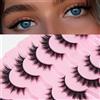 AKARABEAUTYLASHES Ciglia Finte Naturali 7 Paia 3D Ciglia Finte False Eyelashes Visone Artificiale (3D-BN11)