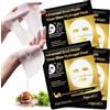 FuzzyUp Siero Bava di Lumaca Maschera Collagene Viso Coreana con Proteine di lumaca, Maschera Coreana Viso Collagene,Snail Mucin Glass Glow Hydrogel Mask,Riduce le Linee Sottili,Rafforza la Barriera Cutanea