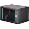 DIGITUS Armadio di rete - Rack da 19 pollici 7U - Non assemblato - Montaggio a parete - Profondità 450 mm - Profondità utile 320 mm - Portata 60 kg - Porta in vetro - Serie Dynamic-N - Nero