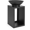 Bizzotto Braciere con portalegna efesto nero 50x75h cm