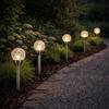 PRO GARDEN Lampada Sfera Solare Inox 5 Pezzi - ProGarden