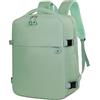 Treer Borse da Cabina Per Ryanair, 40x30x20 Zaino per Ryanair Bagaglio a Mano Zaini Borsa, Zaino da Viaggio Donna Uomo Cabina Travel Viaggio Casual Daypack per 15.6 Pc Portatile (Verde,40x30x20cm)