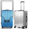 Aomiduo 2 Pezzi Custodie Protettive per Valigie 24 Pollici Coprivaligia Trasparente Impermeabile Anti-polvere Antigraffio per Viaggi Luggage Trolley Case Cover Protectors