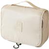 Vbvbip Beauty case pieghevole da viaggio, organizer impermeabile da appendere con pannello trasparente, astuccio portatile per trucco per doccia e aereo