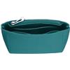 sourcing map Inserto organizer per borsa, organizer in feltro, mini borsa portaoggetti e finitura, fodera interna con cerniera per zaino chic borse a tracolla, Verde (lake green), BORSA