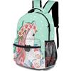 ZSOSIXDEAL Zaino casual per computer portatile con cavallo floreale zaino per scuola universitaria per bambini ragazzi ragazza adolescente adulto viaggio, Cavallo Floreale, L