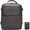 CELIMS - Valigia Cabina 40 x 30 x 20 cm Ryanair, Transavia, Volotea, Easyjet e + | con Trolley, sotto Vuoto AirPlus by Lucchetto TSA | Bagaglio Cabina | Borsa aereo per computer portatile, Nero