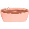 sourcing map Inserto organizer per borsa, organizer in feltro, mini borsa portaoggetti e finitura, fodera interna con cerniera per zaino chic borse a tracolla, rosa, BORSA