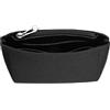 sourcing map Inserto organizer per borsa, organizer in feltro, mini borsa portaoggetti e finitura, fodera interna con cerniera per zaino chic borse a tracolla, Nero , BORSA