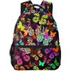 ZSOSIXDEAL Dino Semplice Cartone Animato Dinosauro Casual Borse Per Laptop Zaino Bookbag College Scuola Per Bambini Ragazzi Ragazza Adolescente Adulto Viaggio, Burro luminoso alla moda, L