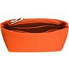 sourcing map Inserto organizer per borsa, organizer in feltro, mini borsa portaoggetti e finitura, fodera interna con cerniera per zaino chic borse a tracolla, Arancione, BORSA