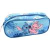 HOX Disney Lilo & Stitch Astuccio per bambini - Stitch & Angel Cancelleria Caso con disegno tropicale, grande capacità con cerniera sacchetto 22 x 9,5 x 9 cm