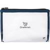 OneNine5 Eco-Friendly Airport Clear Plastic Toiletry Bag, Havelock Blue, Reusable TSA Approved Travel Wash Bag for 100ml Liquid Bottles and Vacation Essentials, 1L Volume