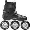Roces Unisex - Adulto Ego 3X110 TIF Pattini Inline Pattini Nero Argento 37