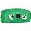 Seven Portapenne Scuola con Patch Juventus, Verde, Accessori Scuola, Accessori Zaino, Per bambini e ragazzi, Tempo libero