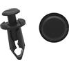 A ABSOPRO 9mm Dia Rivetti Automobile blocceggio Spinta Fermi Plastica Nero(100Set)