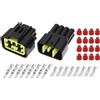 eMagTech 1 set di connettori maschio femmina a 8 pin per auto, impermeabile, compatibile con collegamenti elettrici di cablaggio automobilistico