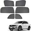 NERHWIVS Tendine Parasole Auto Bambini Tenda Parasole Per T-ROC 2017-2022 Protezione UV e Privacy Tende Magnetica Finestrini Laterali Posteriore Accessori,6pcs- side window