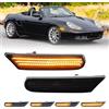 FetonAuto Sequential Dynamic Amber LED Side Marker Turn Signal Indicator Lights for 1996-2004 Porsche Boxster 986 996 911