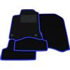 Somer Car Kit Tappetini Auto compatibili con Renault Laguna 3 - Coupé 2008-2015 | Set Tappeti in Moquette, Tappeto auto su misura, bordo blu