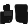 Wielganizator Tappetini auto in velluto su misura, compatibili con Mitsubishi L200 V pick-up 2019 - velluto - accessori auto - pratico zerbino auto - 2 pezzi - nero