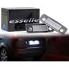 Esselle Parts Placchette Luci Targa LED Compatibili con Ford Fiesta MK5, Fusion, Mondeo MK2 18 SMD CANBUS 6000K Bianco Ghiaccio Plug & Play