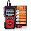 KONNWEI Dispositivo diagnostico OBD2 per auto, dispositivo diagnostico per tutti i veicoli, scanner OBD2 OBDII, lettore di codici di errore tedesco, lettore di codici di errore con DTC, test della batteria