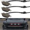 FetonAuto Front Grille Lights compatible with 2010-2018 Ford F150 Raptor Style Aftermarket Grill, LED Grille Marker Lights Cars Grid Decorative Accessories, 3PCS with Fuse and Wire