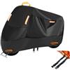 yinmeichun Telo Coprimoto Impermeabile per Yamaha Tricity 300 Tricity 125 Tricity 155 2018-2025, Copri Moto Esterno per Scooter, Telo 210D Oxford con Fori Lucchetto, Antivento e Riflettente