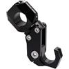 AUytcin gancio per bagagli Gancio Universale Per Borse Portabagagli Per Moto, Con Impugnatura A Uncino, 22-30 Mm, Per Casco, Manubrio, Barra Trasversale, Gancio Paraurti PCX Parts(Black)