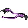 PNJDHGJFT Leve freno e frizione per motociclette Per Keeway RKF 125 CNC Leve Freno Frizione Leva Regolabile In Alluminio Maniglia(Long Purple)