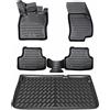 ELMASLINE 3D Tappetini Gomma e Vasca Baule per Renault CLIO 5 (V) dal 2019 (pianale di carico standard) - Non adatto ai modelli con doppio pianale! | Tappetini Auto | Vasca per il bagagliaio