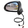BESTPRICE ATP 1x Specchio retrovisore elettrico sinistro riscaldato con | Compatibile con: PEUGEOT 207, 207 CC, 207 SW