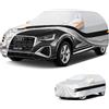 Holthly 10 Strati Telo Copriauto per Audi Q2（2016-2026）,100% Copertura Auto Impermeabile,Telo Copri Auto per Esterno,Impermeabile,Protezione UV,Antivento,Antipolvere