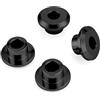 Wsays Boccole Riser Manubrio CNC Solid Billet Alluminio Fit per Harley ‎ | Fit Touring Street Electra Road Glide Road King 1983-2025 Fit Softail 2018-2025, nero ossidato