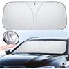 XGLDRZ Parasole Auto Parabrezza Interno per Nissan Townstar 2022-2024, Pieghevole Riflettente Parasole per Auto Contro i Raggi UV Parasole per Parabrezza