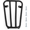 Topteng Floor Board Rack Carrier Matt Black Adatto per Vespa Primavera Sprint 50 125 150, Steel Construction, Powder Coated or Chrome Plated, Shock And Scratch Resistant for Daily Luggage Use