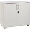 MMT Furniture Designs Ltd Ufficio Bianco Armadio Armadio scrivania 2 Ante libreria con Serratura Altezza 73 cm Estensione scrivania Altezza