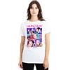 KPOP Demon Hunters Maglietta da Donna KPOP Demon Hunters Huntrix Neon Comic Anime Maglietta Bianca, Bianco, XL