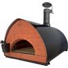 Pizza Party Passione - Forno ibrido 2 in 1 Gas/Legna per pizza - Camera di cottura 80x60 cm - Piano cottura in biscotto