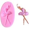 Generic TTOA - Stampo in silicone a forma di ballerina, per glassa, motivo: ballerina, decorazione per torte